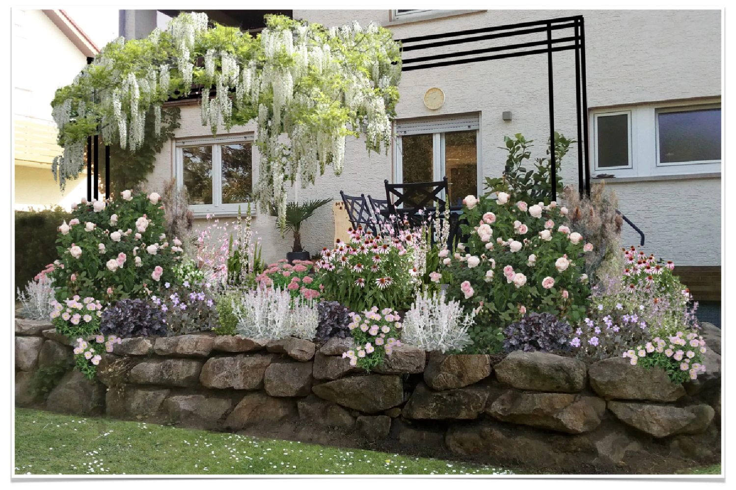 Rosige Aussichten (Ein Sitzplatz Im Zeichen Der Königin Der Blumen)